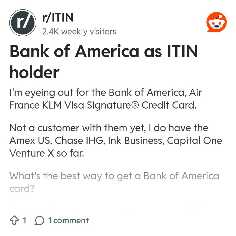 From the ITIN community on Reddit