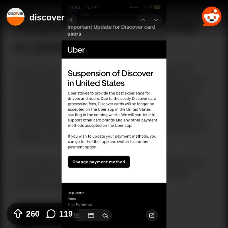 From the discover community on Reddit: Uber is Gone?