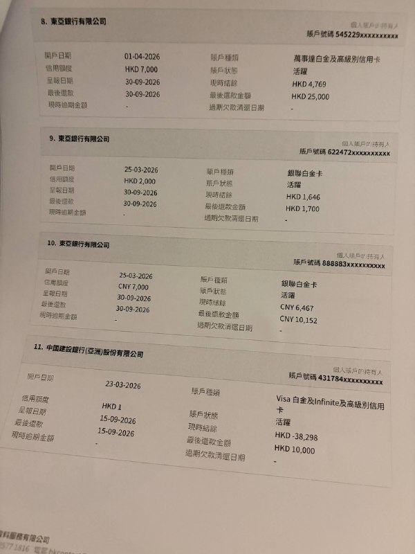 大学生港卡玩了3年终于快毕业了除了ae 富邦 dbs 招商以外基本集齐了算是CNID的极限了吧#银行卡 #信用卡 #香港信用卡source: 