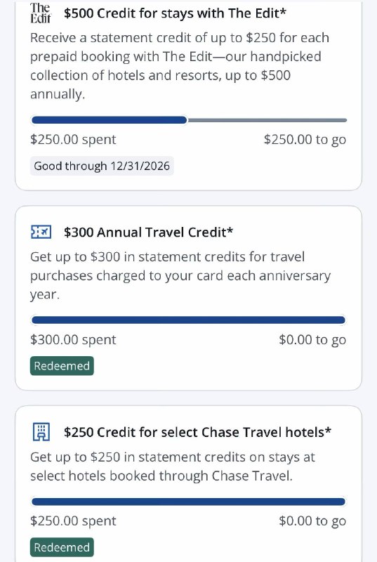 Chase CSR三个月就回本了，可以长期持有了8月份下卡，Edit只用了一次，已经回本了