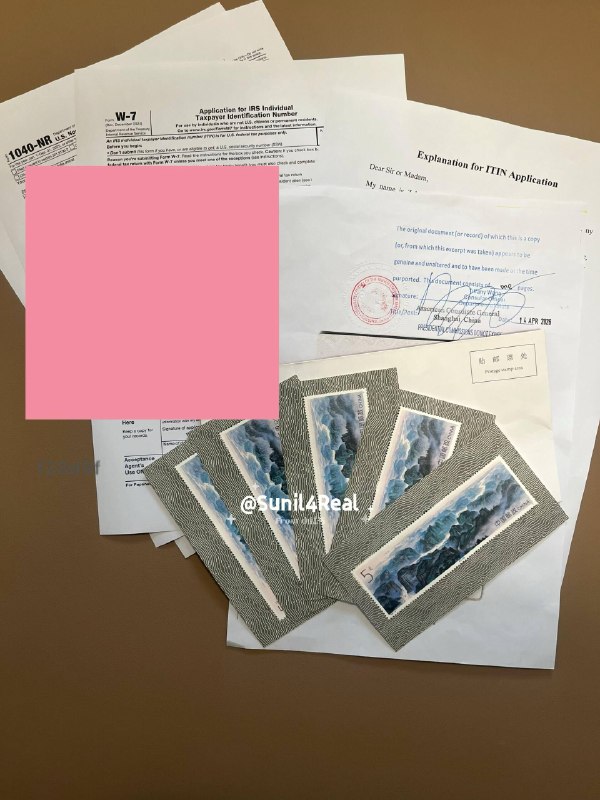 历时两个多月自己DIY拿到ITIN4.14日 回国在上海🇺🇸领事馆认证了护照（这个我会单独一篇讲解）花费50美金认证 P2 我用REVOLUT付款50刀4.29日 在邮局寄住挂号信 有追踪码 寄往美国IRS的Austin办公室 47g  实际我只花费3rmb (自己准备了5张自己存的5元邮票）包含了1,Form W-72,Form 1040NR3, Explanation for ITIN Application（根据自己情况 主要解释我不在美国为何申请ITIN 申请目的 另外两个表格填写我也准备后续出个攻略）4,此前在美领馆申请的护照认证原件5.5日 挂号信轨迹显示签收 （出乎我意料 寄出一周签收）P6签收地址邮编显示AUSTIN, TX 73301接下来就是漫长等待6.26收到我的护照认证原件 P7接下来 又等了马上一个月期间我没有打电话询问 因为我猜到很快就到 不过在漫长等待中曾多次想打电话询问 但每次打了电话等待客服时间太久就放弃了7.25日 距离上次收到护照认证原件退回件差一天整整一个月！收到了我的CP565信件P5！ITIN编号905-61开头至此历时两个多月 正式开启新篇章#itin #美国云居民source: 